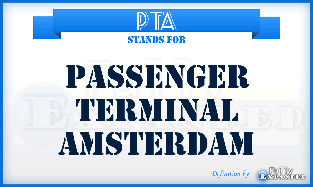 PTA - Passenger Terminal Amsterdam