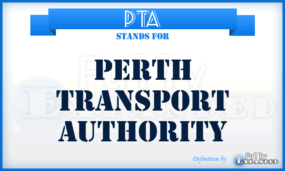 PTA - Perth Transport Authority