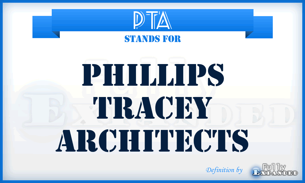 PTA - Phillips Tracey Architects