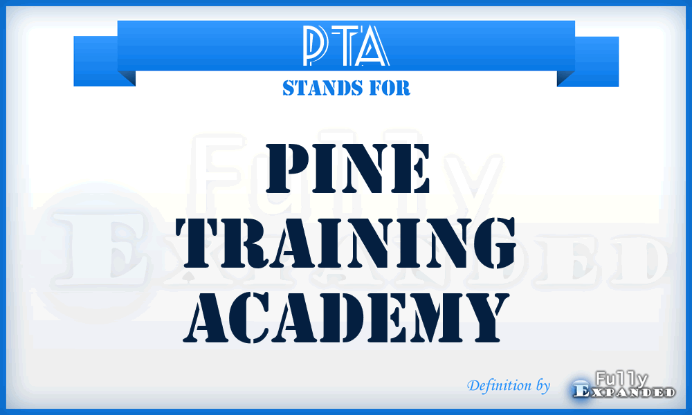 PTA - Pine Training Academy