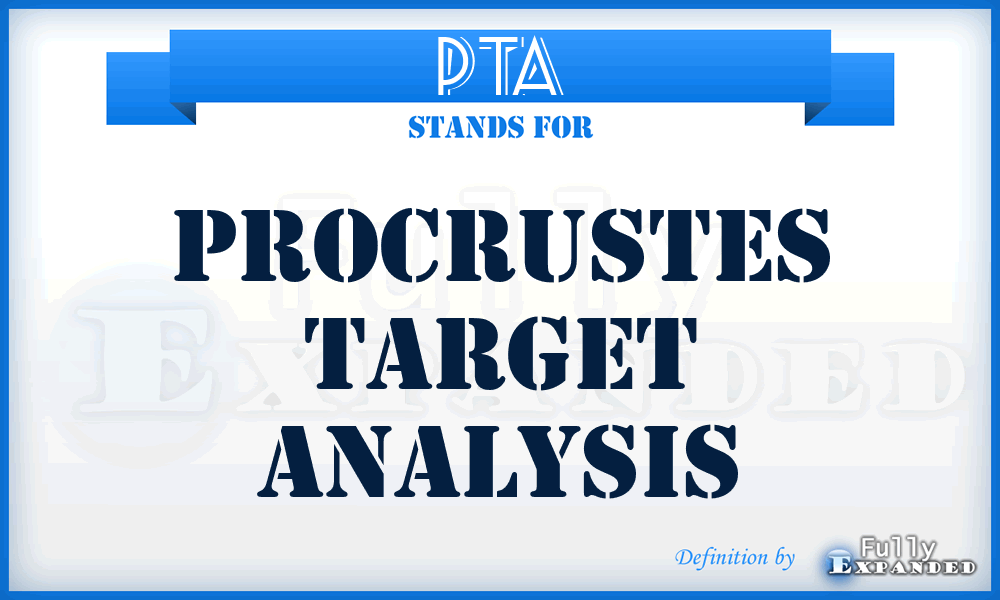 PTA - Procrustes Target Analysis