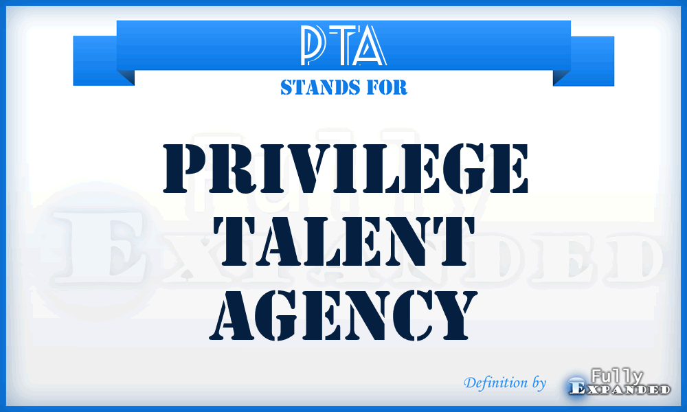 PTA - Privilege Talent Agency