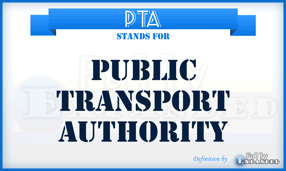 PTA - Public Transport Authority