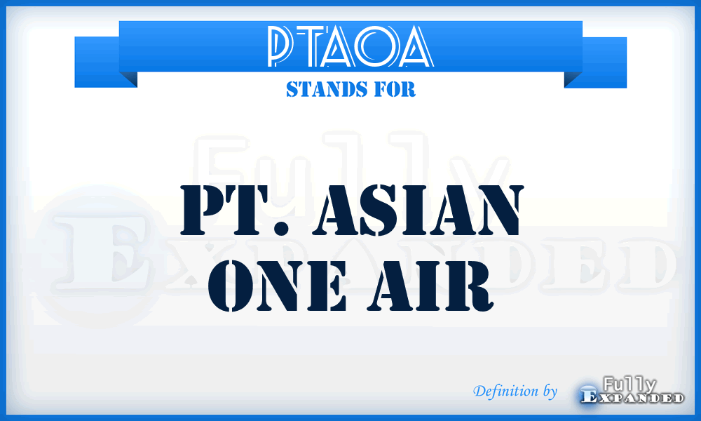 PTAOA - PT. Asian One Air