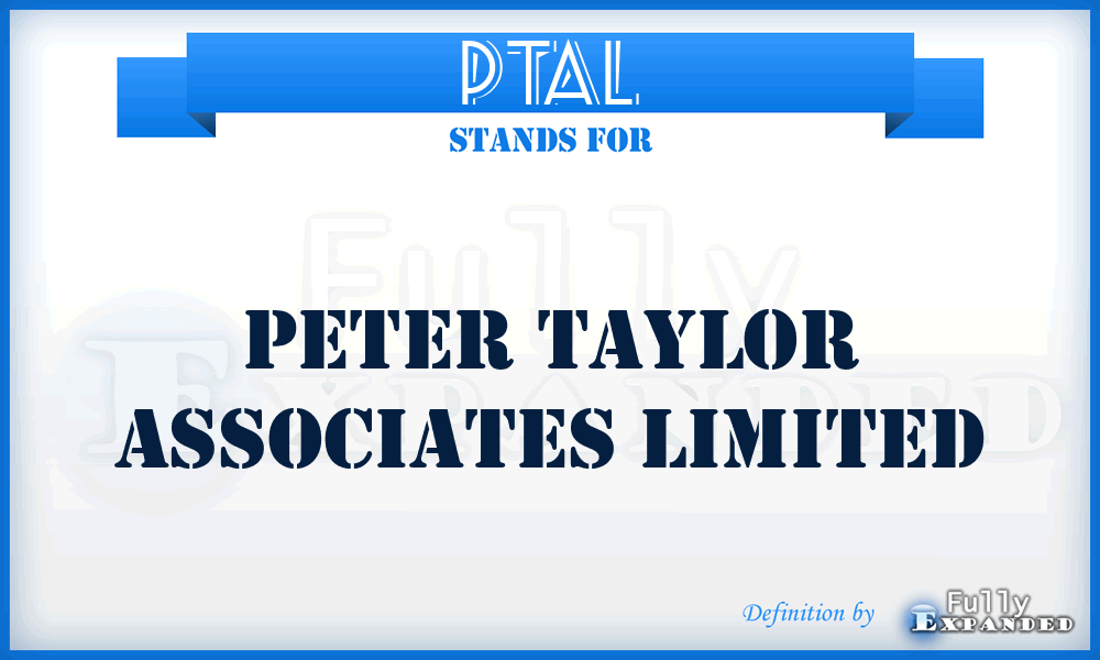 PTAL - Peter Taylor Associates Limited