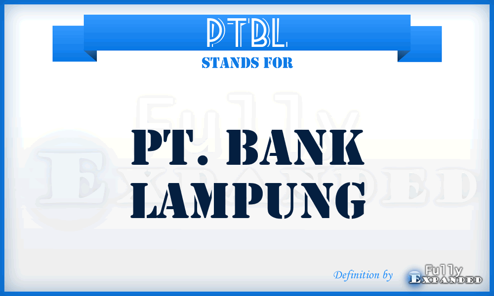 PTBL - PT. Bank Lampung