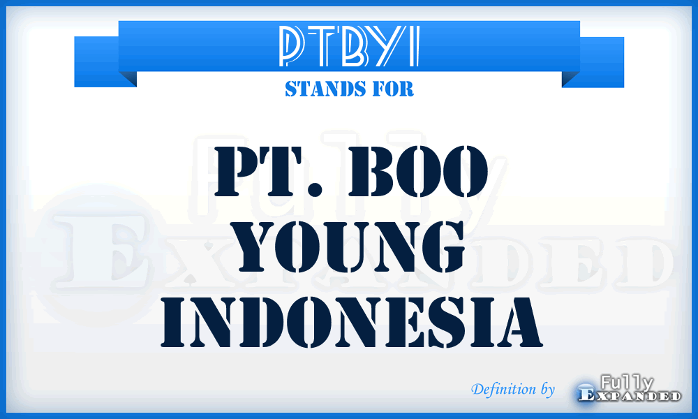 PTBYI - PT. Boo Young Indonesia