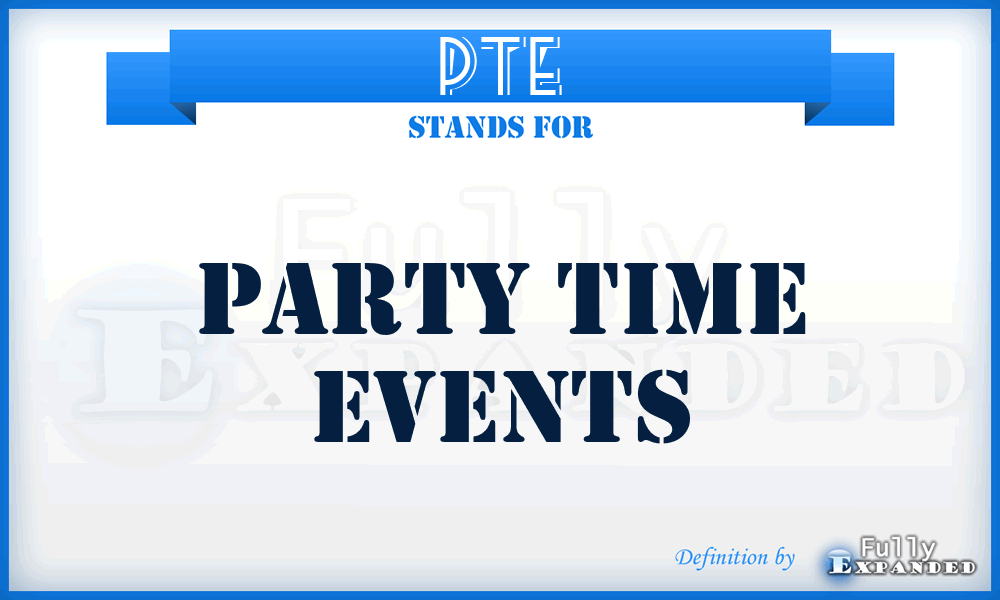 PTE - Party Time Events