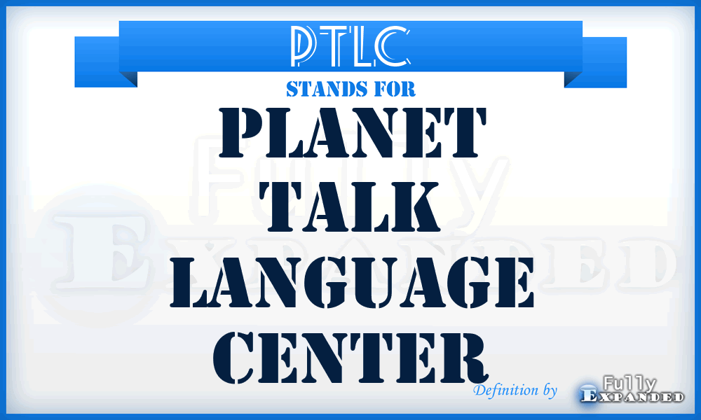 PTLC - Planet Talk Language Center