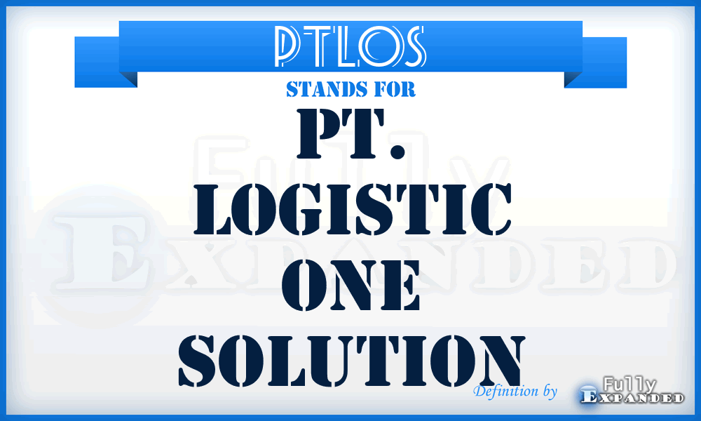 PTLOS - PT. Logistic One Solution