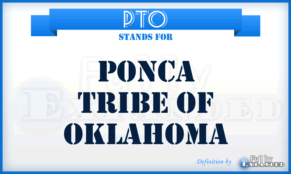 PTO - Ponca Tribe of Oklahoma