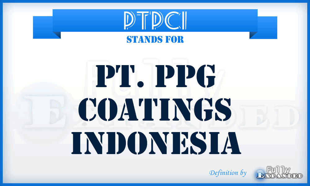 PTPCI - PT. Ppg Coatings Indonesia