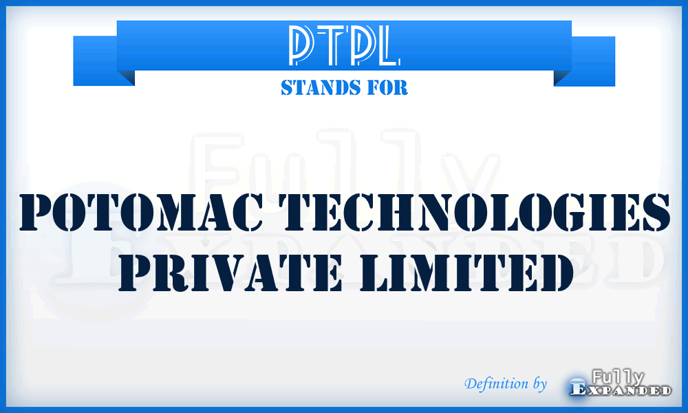 PTPL - Potomac Technologies Private Limited