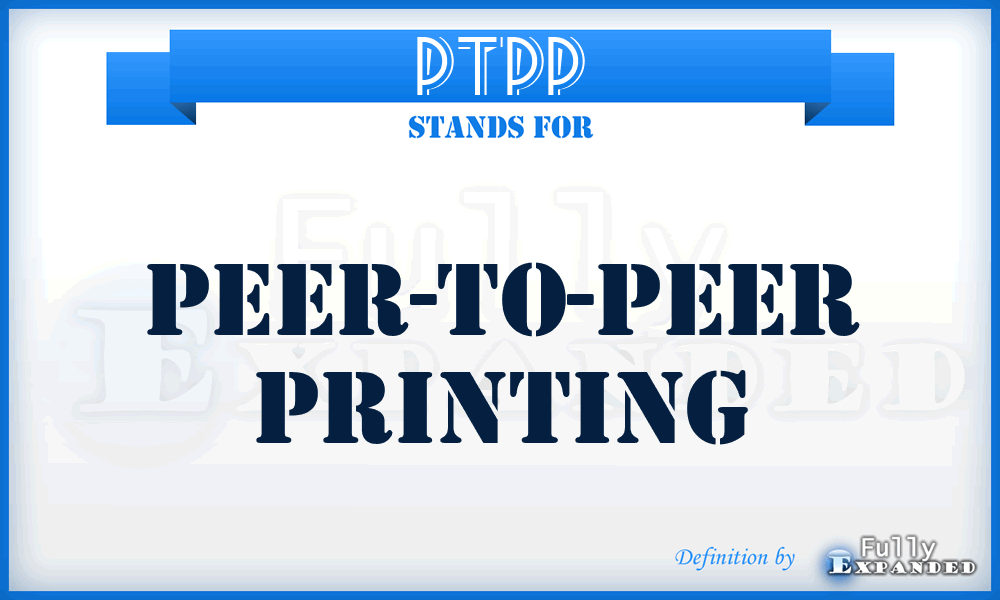 PTPP - Peer-To-Peer Printing