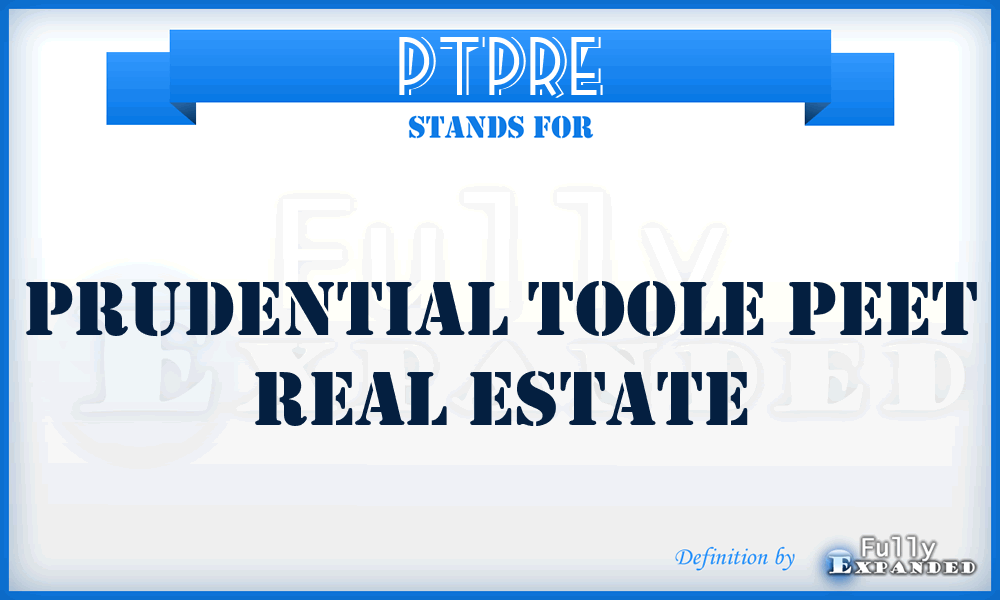 PTPRE - Prudential Toole Peet Real Estate