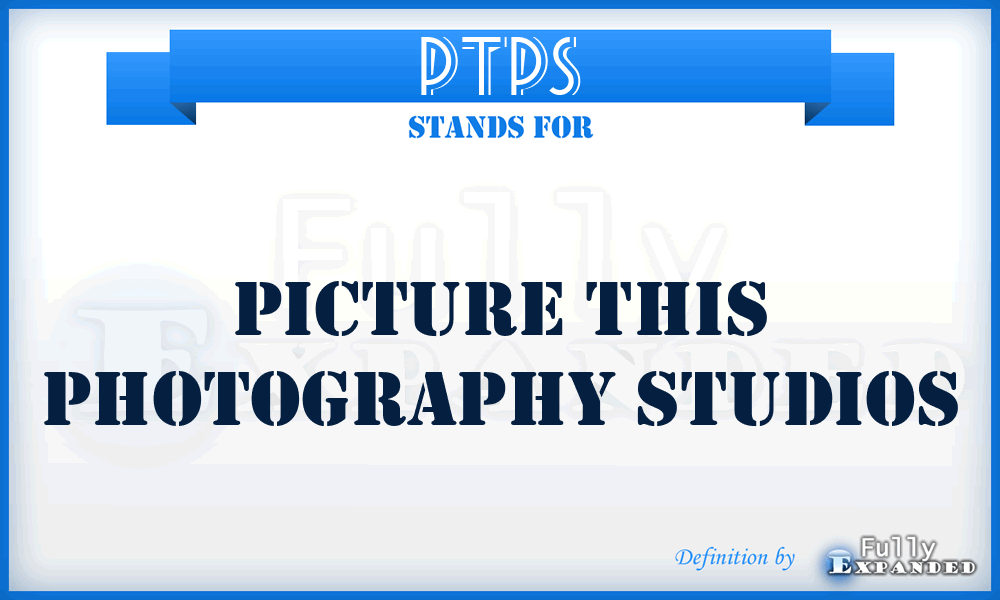 PTPS - Picture This Photography Studios