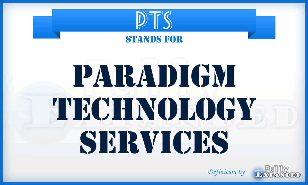 PTS - Paradigm Technology Services