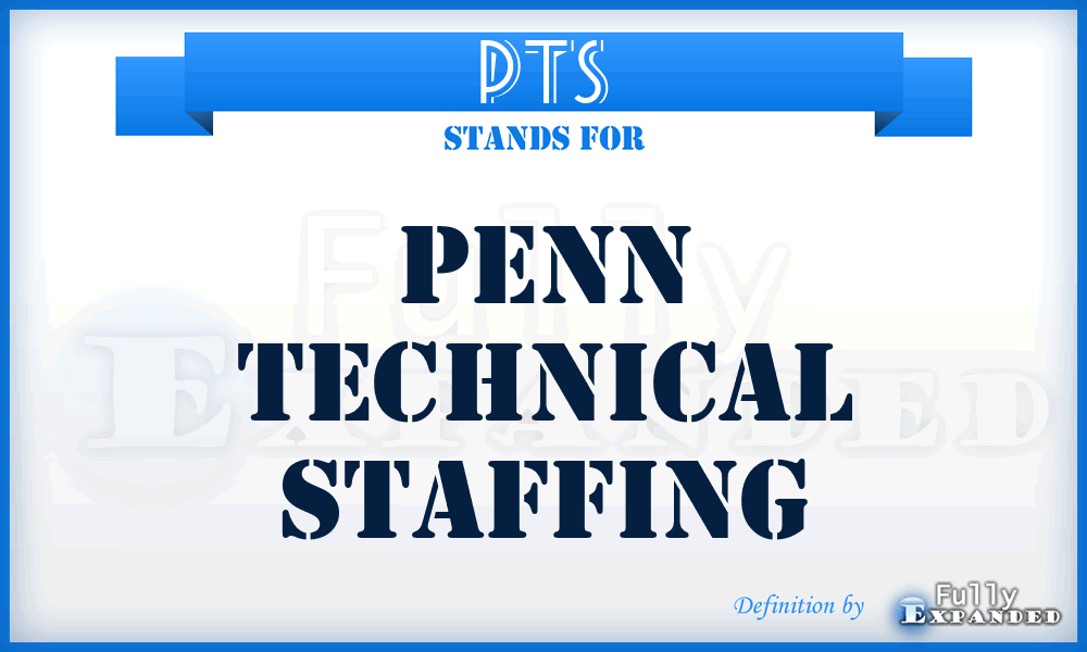 PTS - Penn Technical Staffing