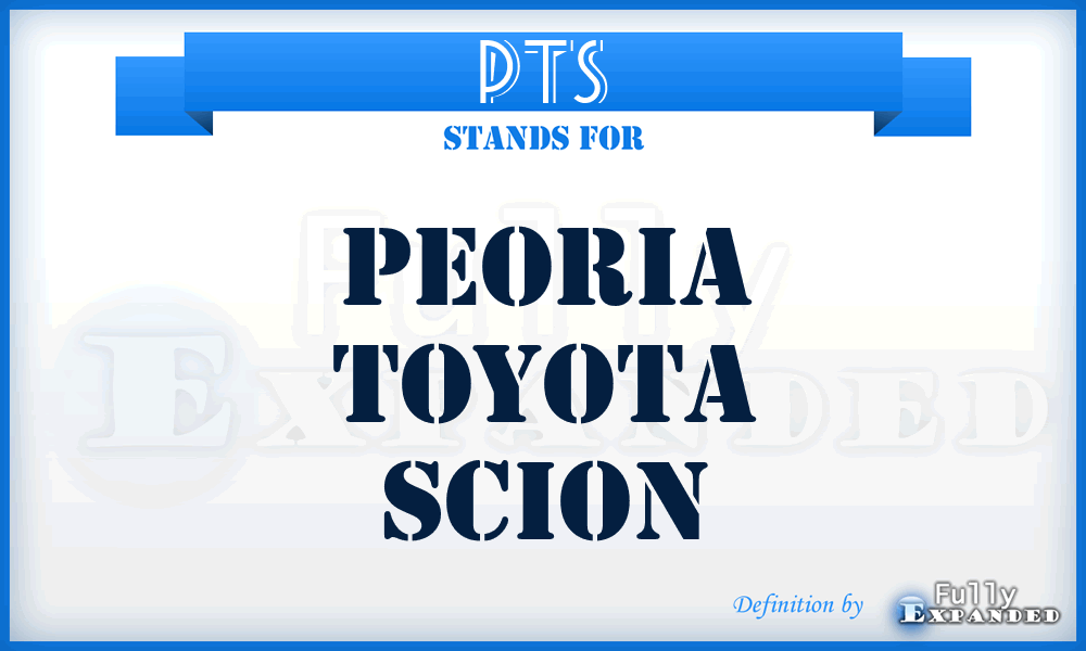 PTS - Peoria Toyota Scion