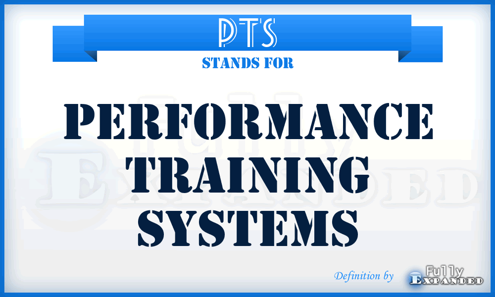 PTS - Performance Training Systems