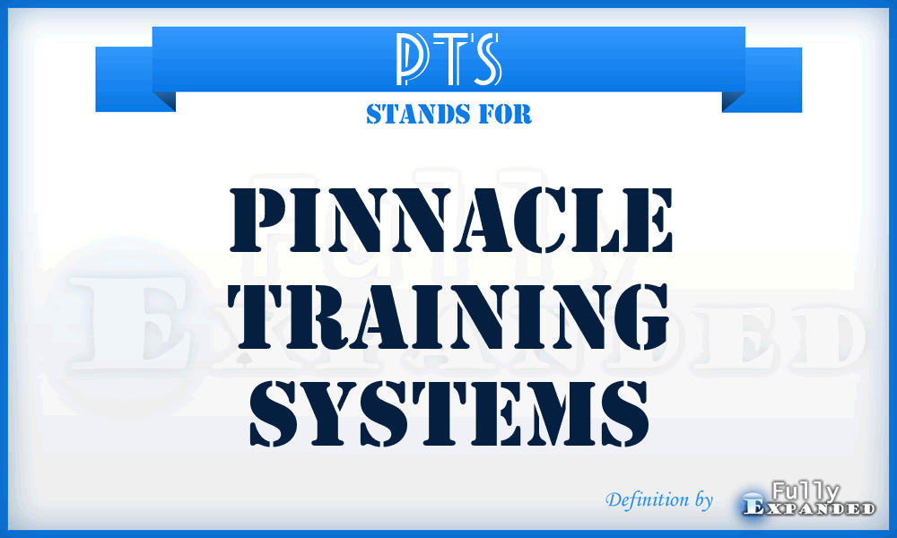 PTS - Pinnacle Training Systems