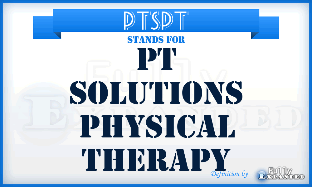 PTSPT - PT Solutions Physical Therapy