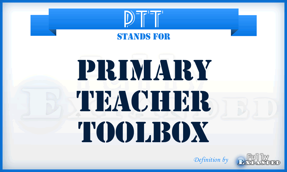 PTT - Primary Teacher Toolbox