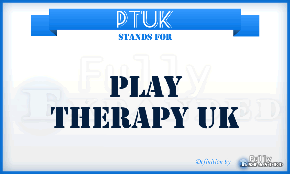 PTUK - Play Therapy UK