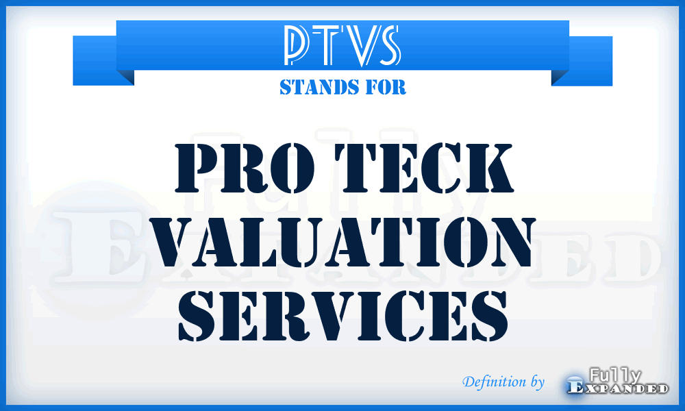 PTVS - Pro Teck Valuation Services