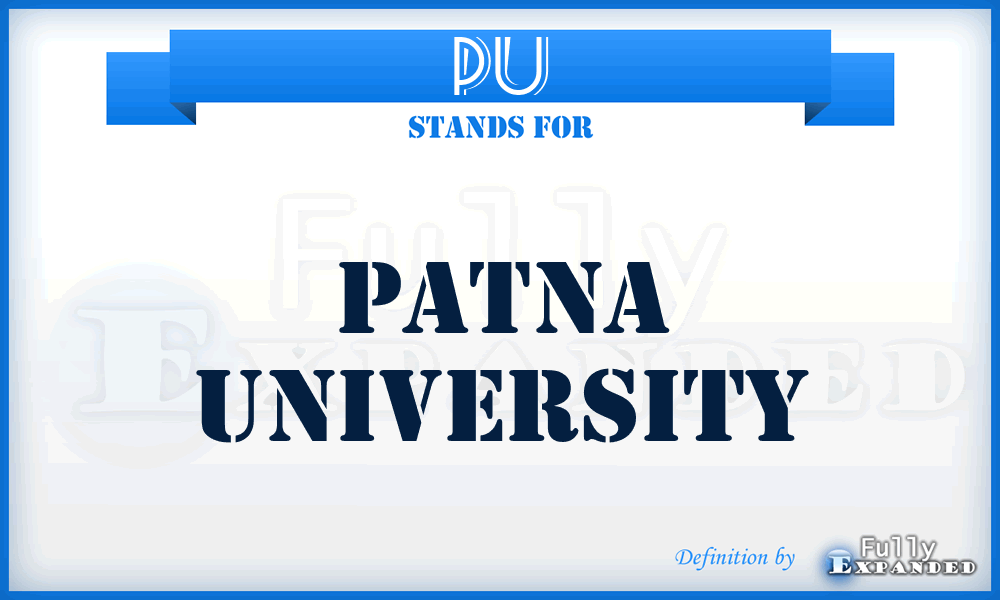PU - Patna University
