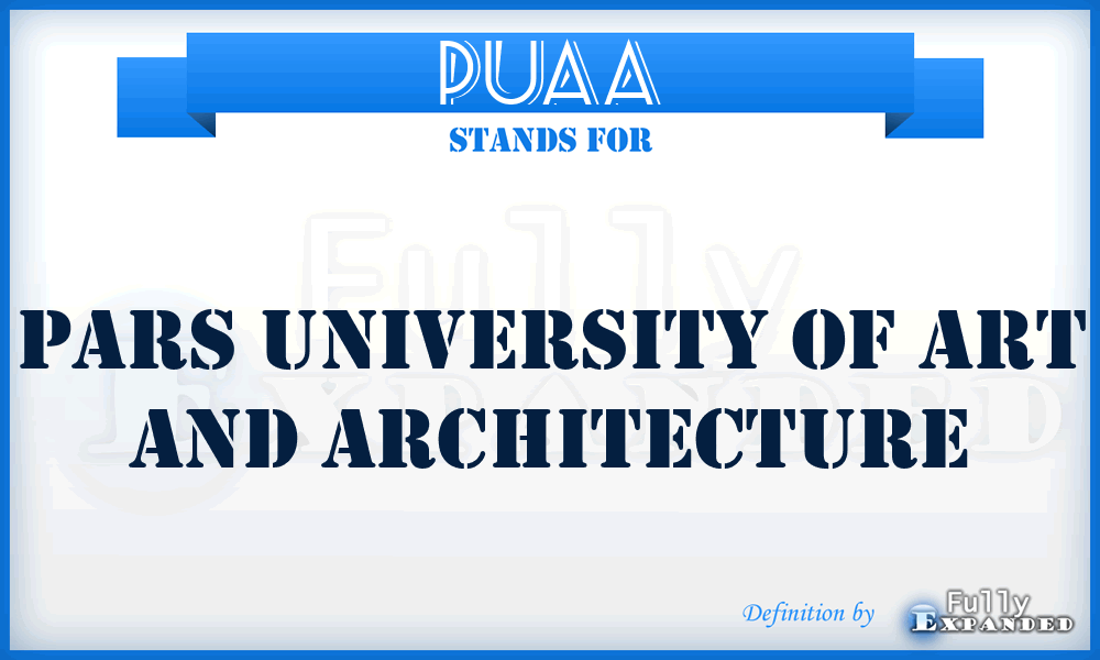 PUAA - Pars University of Art and Architecture
