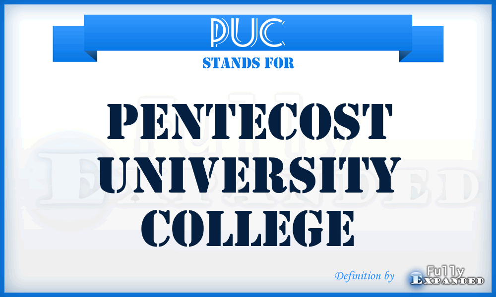 PUC - Pentecost University College