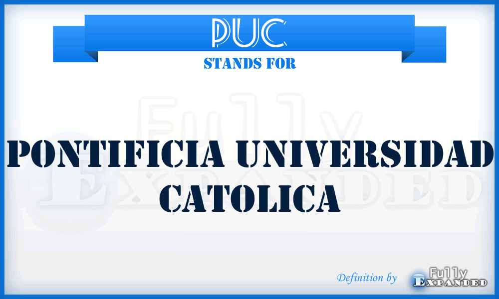 PUC - Pontificia Universidad Catolica