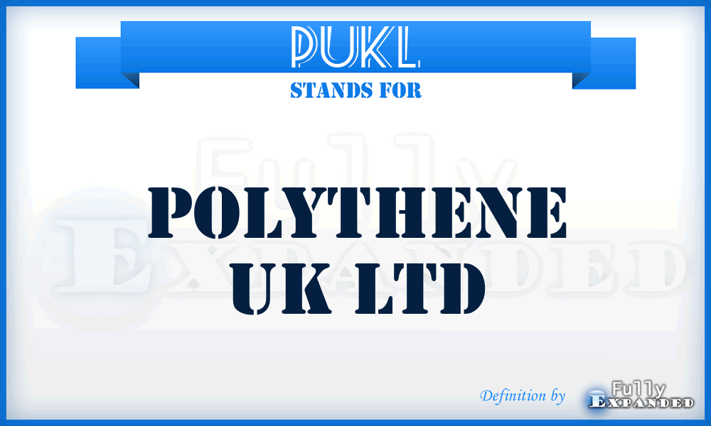 PUKL - Polythene UK Ltd