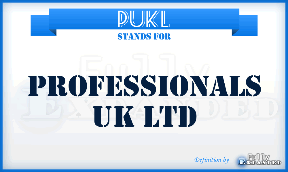 PUKL - Professionals UK Ltd