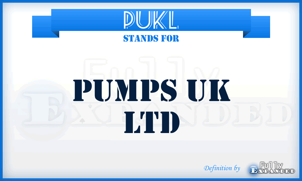 PUKL - Pumps UK Ltd