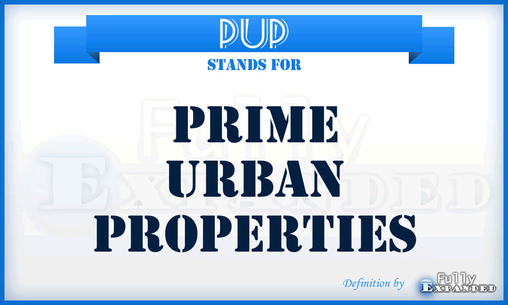 PUP - Prime Urban Properties