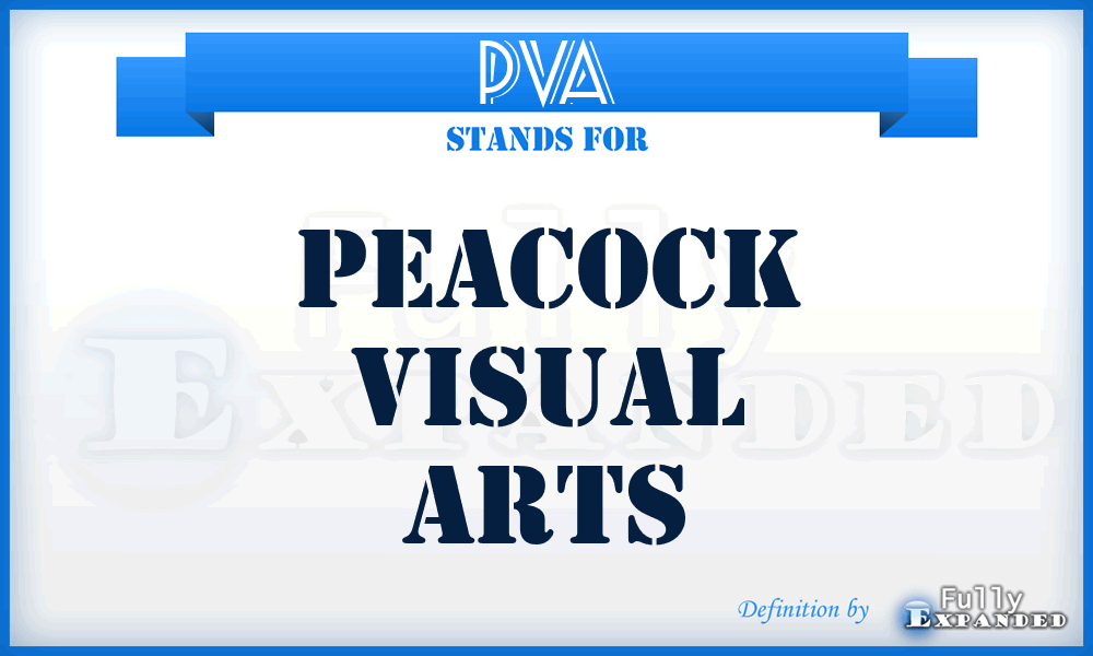 PVA - Peacock Visual Arts