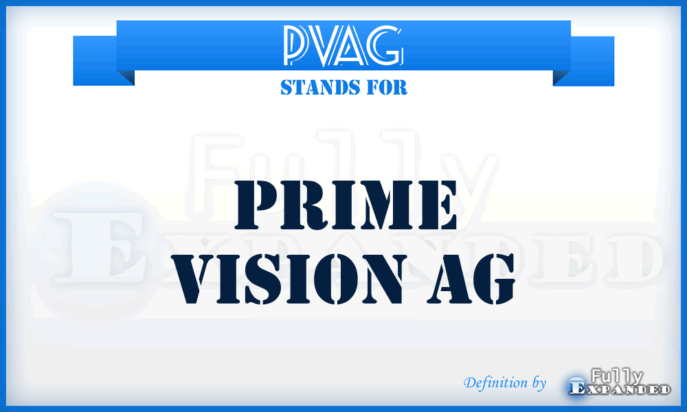 PVAG - Prime Vision AG