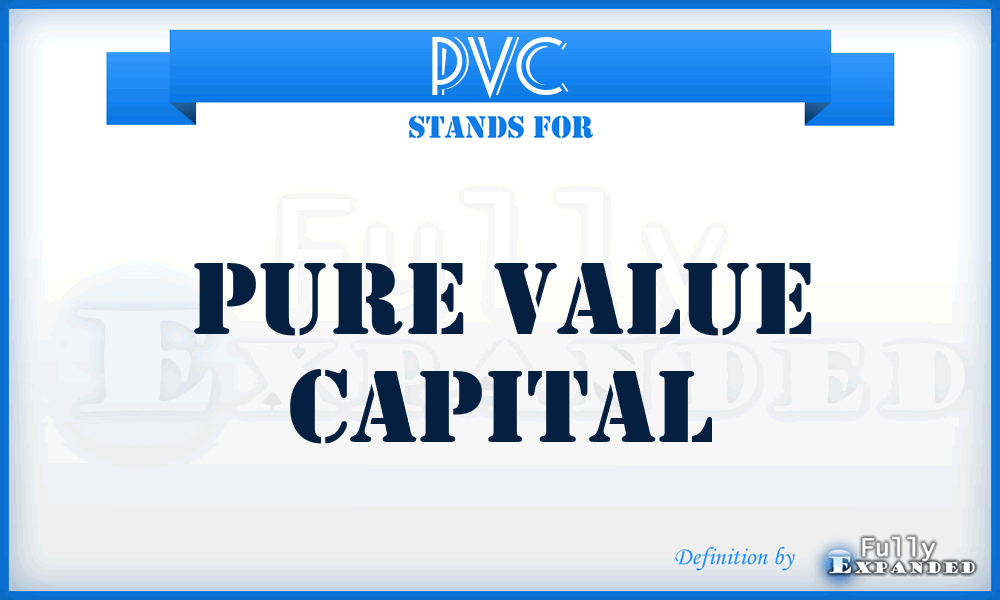 PVC - Pure Value Capital