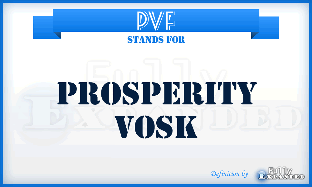 PVF - Prosperity Vosk
