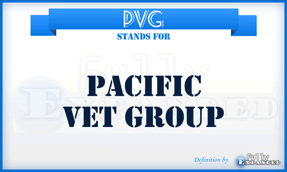 PVG - Pacific Vet Group