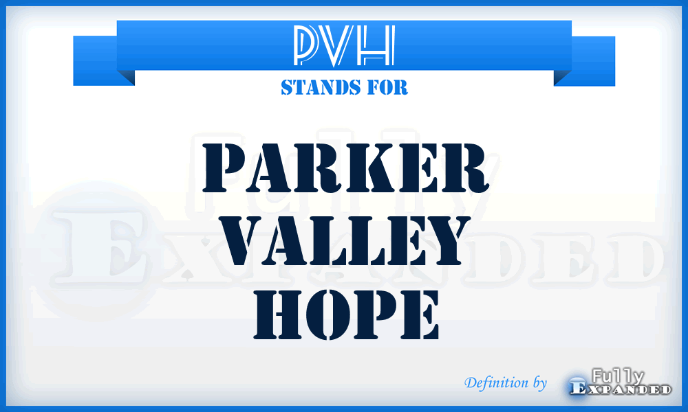 PVH - Parker Valley Hope