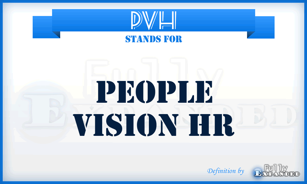 PVH - People Vision Hr