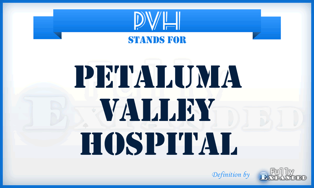 PVH - Petaluma Valley Hospital