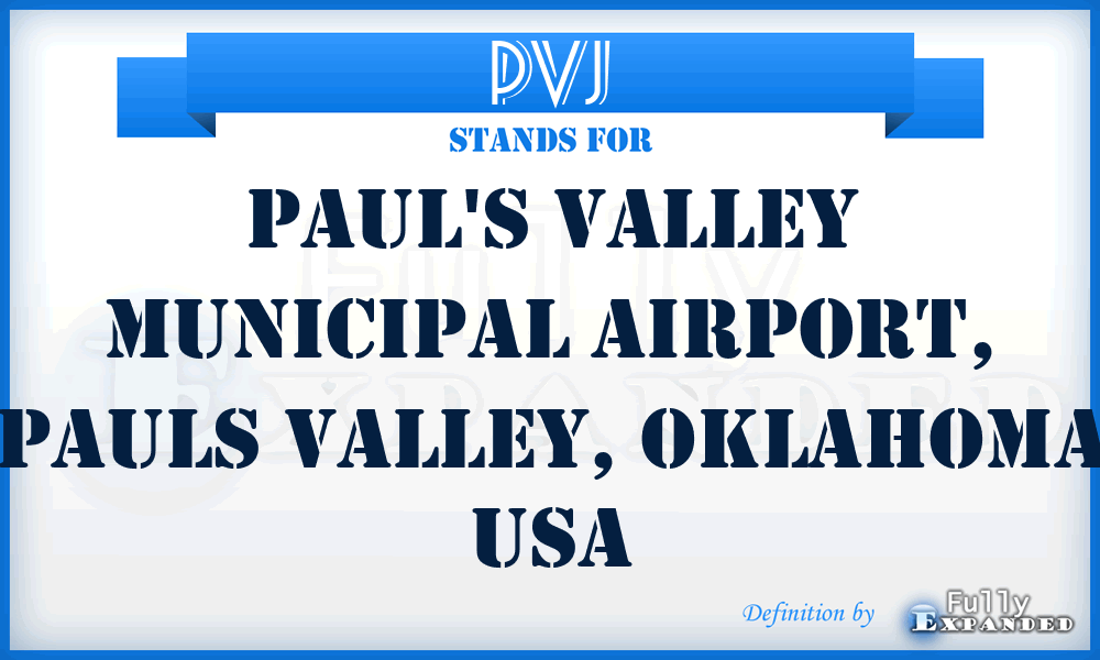 PVJ - Paul's Valley Municipal Airport, Pauls Valley, Oklahoma USA