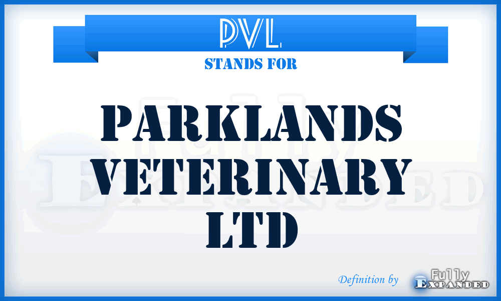 PVL - Parklands Veterinary Ltd