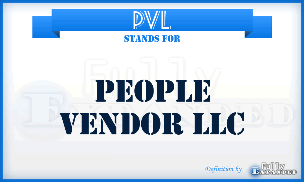 PVL - People Vendor LLC