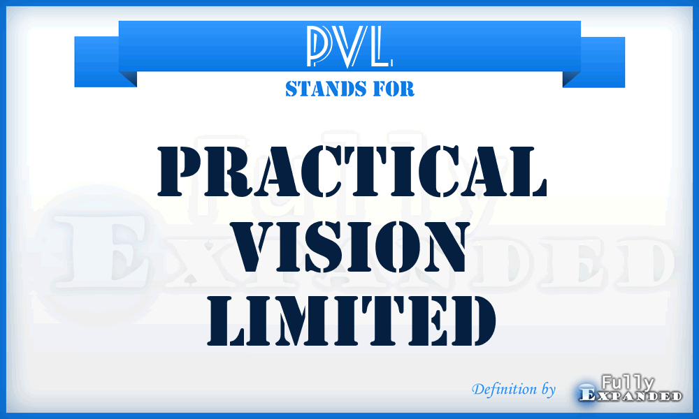 PVL - Practical Vision Limited
