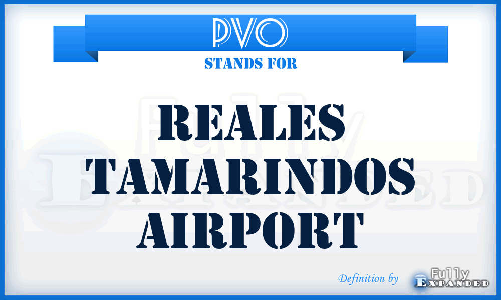 PVO - Reales Tamarindos airport